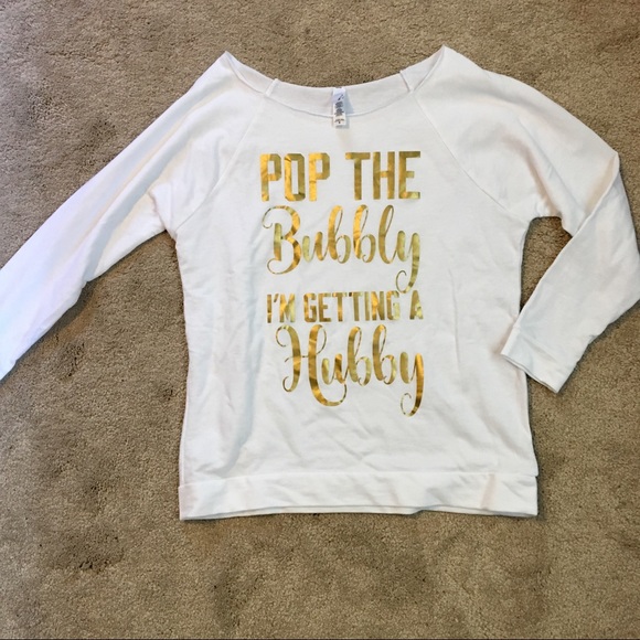 Tops - Pop the bubbly bachelorette shirt 🥂